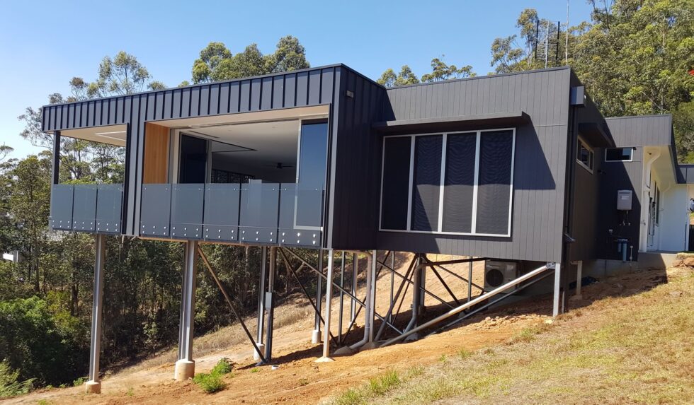 Sloping Blocks Construction Mount Tambourine